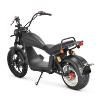 Elektro Scooter E-Chopper CP6 mit Straßenzulassung bis zu 48 km/h schnell - ca. 50 km Reichweite, 60V | 2000W | 20AH Akku-Schwarz
