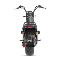 Elektro Scooter E-Chopper CP6 mit Straßenzulassung bis zu 48 km/h schnell - ca. 50 km Reichweite, 60V | 2000W | 20AH Akku-Schwarz