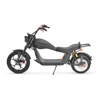 Elektro Scooter E-Chopper CP6 mit Straßenzulassung bis zu 48 km/h schnell - ca. 50 km Reichweite, 60V | 2000W | 20AH Akku-Schwarz