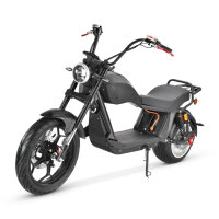 Elektro Scooter E-Chopper CP6 mit Straßenzulassung bis zu 48 km/h schnell - ca. 50 km Reichweite, 60V | 2000W | 20AH Akku-Schwarz