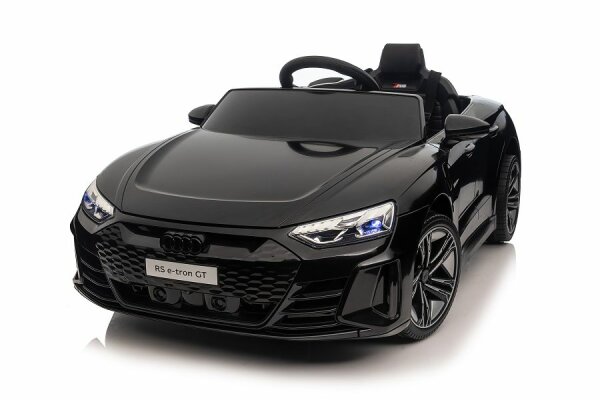 Kinderfahrzeug - Elektro Auto "Audi RS E-Tron" - lizenziert - 12V7AH Akku und 4 Motoren- 2,4Ghz + MP3 + Leder + EVA-Schwarz