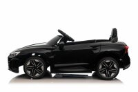 Kinderfahrzeug - Elektro Auto "Audi RS E-Tron" - lizenziert - 12V7AH Akku und 4 Motoren- 2,4Ghz + MP3 + Leder + EVA-Schwarz