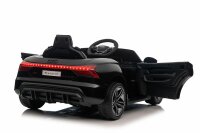 Kinderfahrzeug - Elektro Auto "Audi RS E-Tron" - lizenziert - 12V7AH Akku und 4 Motoren- 2,4Ghz + MP3 + Leder + EVA-Schwarz