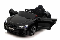 Kinderfahrzeug - Elektro Auto "Audi RS E-Tron" - lizenziert - 12V7AH Akku und 4 Motoren- 2,4Ghz + MP3 + Leder + EVA-Schwarz