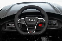 Kinderfahrzeug - Elektro Auto "Audi RS E-Tron" - lizenziert - 12V7AH Akku und 4 Motoren- 2,4Ghz + MP3 + Leder + EVA-Schwarz