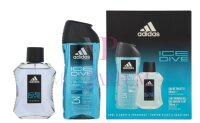Adidas Ice Dive Geschenkset Eau de Toilette 100ml/Shower...