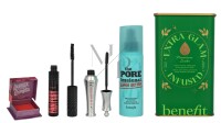 Benefit Extra Glam Infused Geschenkset Porefessional Super Setter Spray 120ml/Fan Fest Mascara 8.5g/24hrBrowSetter 7ml/Crystah BOP Bronzer and Blush 2.5g