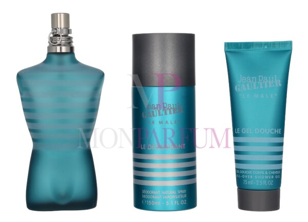 Jean Paul Gaultier Le Male Geschenkset Eau de Toilette 125 ml/Shower Gel 75 ml/Deodorant Spray 150 ml