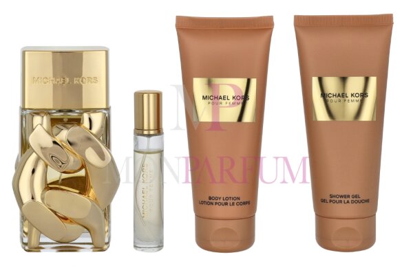 Michael Kors Pour Femme Geschenkset Eau de Parfum 100ml/Shower Gel 100ml/Body Lotion 100ml/Eau de Parfum 10ml