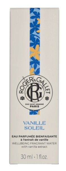 Roger & Gallet Beneficial Scented Water Vanille Soleil 30ml