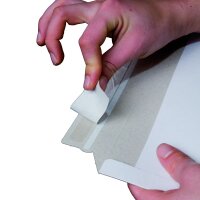 Versandtasche aus Vollpappe weiß, B5+, 205x262,4x25 Stck 440g weiß B5+ 214x269x32