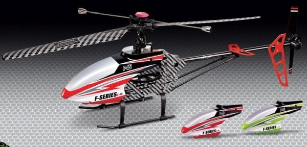 RC Hubschrauber, 4,5 Kanal "F645" 2.4GHZ -GYRO -rot