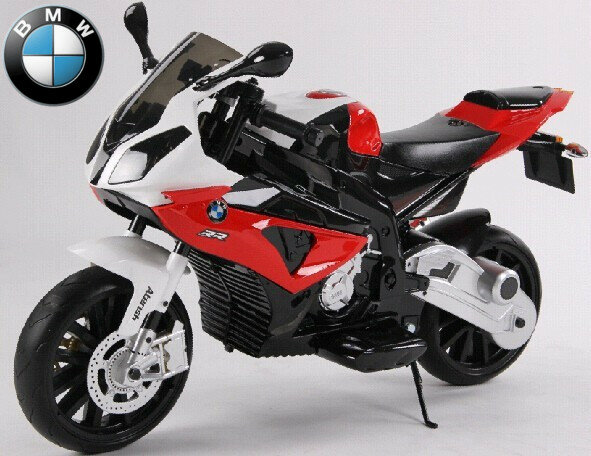 Kinderfahrzeug - Elektro Kindermotorrad - von BMW lizenziert "S1000RR" 12V7Ah+EVA Reifen -rot