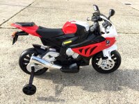 Kinderfahrzeug - Elektro Kindermotorrad - von BMW lizenziert "S1000RR" 12V7Ah+EVA Reifen -rot