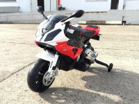 Kinderfahrzeug - Elektro Kindermotorrad - von BMW lizenziert "S1000RR" 12V7Ah+EVA Reifen -rot
