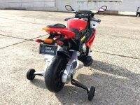 Kinderfahrzeug - Elektro Kindermotorrad - von BMW lizenziert "S1000RR" 12V7Ah+EVA Reifen -rot
