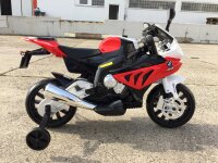 Kinderfahrzeug - Elektro Kindermotorrad - von BMW lizenziert "S1000RR" 12V7Ah+EVA Reifen -rot