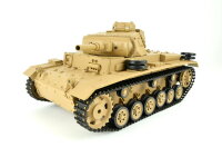 RC Panzer "Tauchpanzer III" 1:16 Heng Long -Rauch&Sound + Metallgetriebe