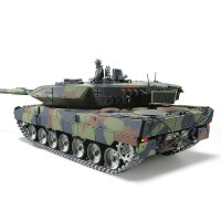 RC Panzer "German Leopard 2A6" Heng Long 1:16 mit R&S, Metallgetriebe (Stahl) und Metallketten -2,4Ghz -V 7.0 - PRO mit RRZ