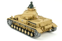 RC Panzer "Kampfwagen IV Ausf.F-1" Heng Long 1:16 Grau mit R&S+Metallgetriebe+Metallketten +2,4Ghz -PRO