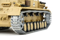 RC Panzer "Kampfwagen IV Ausf.F-1" Heng Long 1:16 Grau mit R&S+Metallgetriebe+Metallketten +2,4Ghz -PRO