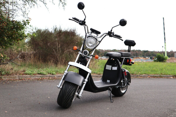 Coco Bike Fat E-Scooter mit Straßenzulassung bis zu 48 km/h schnell - mit Alu Felgen, 60V | 1500W | 12AH Akku -CP1.6