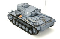 RC Panzer "Kampfwagen III" 1:16 Heng Long -Rauch&Sound - mit Stahlgetriebe und 2,4Ghz Fernsteuerung - V7.0 - Pro