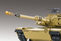 RC Panzer "M1A2 Abrams" 1:16 Heng Long -Rauch&Sound, Stahlgetriebe, Metallketten, 2,4Ghz V7.0 - Upg-A