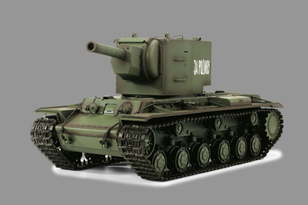 RC Panzer "Russicher KV-2" Heng Long 1:16 mit R&S, Metallgetriebe (Stahl) und Metallketten -2,4Ghz -V 7.0 - PRO mit RRZ