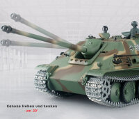 RC Panzer "Jagdpanther" Heng Long 1:16 mit Rauch&Sound und Stahlgetriebe - V7.0 - 2,4Ghz - PRO