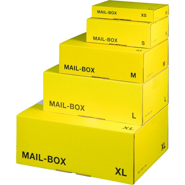 Mail-Box L, gelb, 395x248, 20 Stück 1.20b   400x261x150
